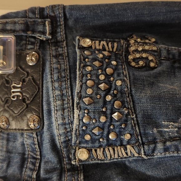 Miss Me Embellished Blue Jeans 27 - Picture 7 of 7